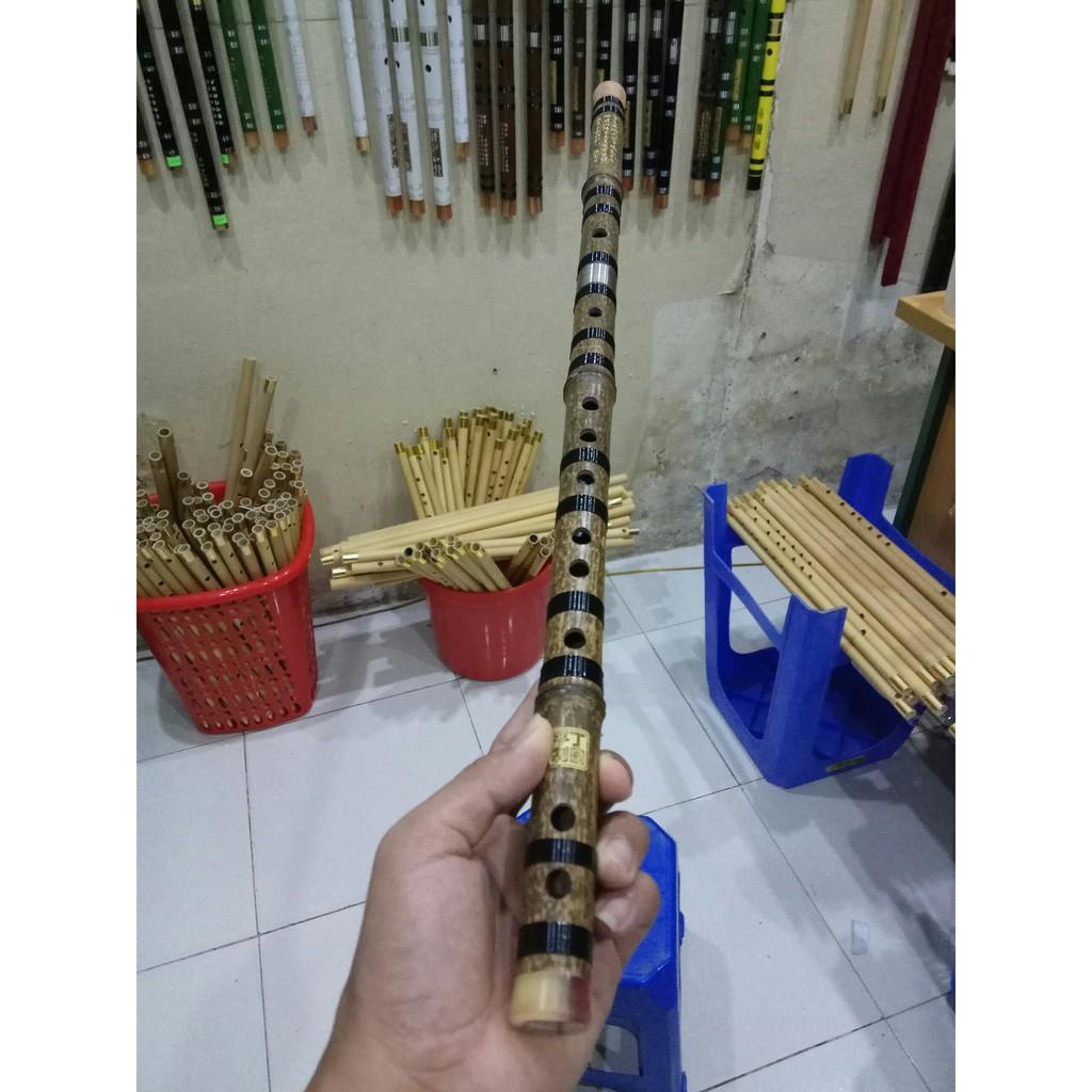 Sáo dizi trúc tím khớp inox