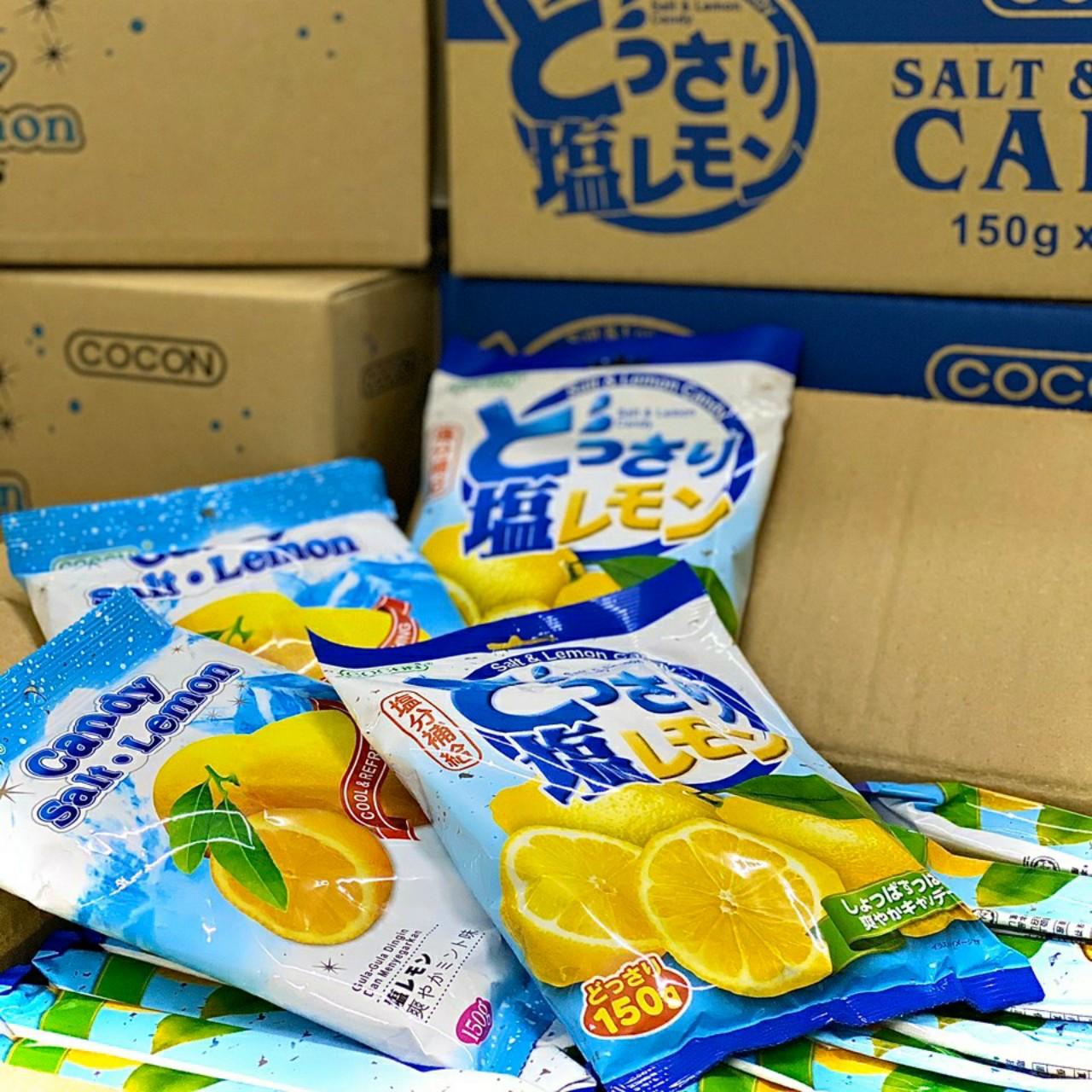 KẸO CHANH MUỐI BẠC HÀ - COCON MENTHOL LEMON SALT CANDY (Gói 150gr)