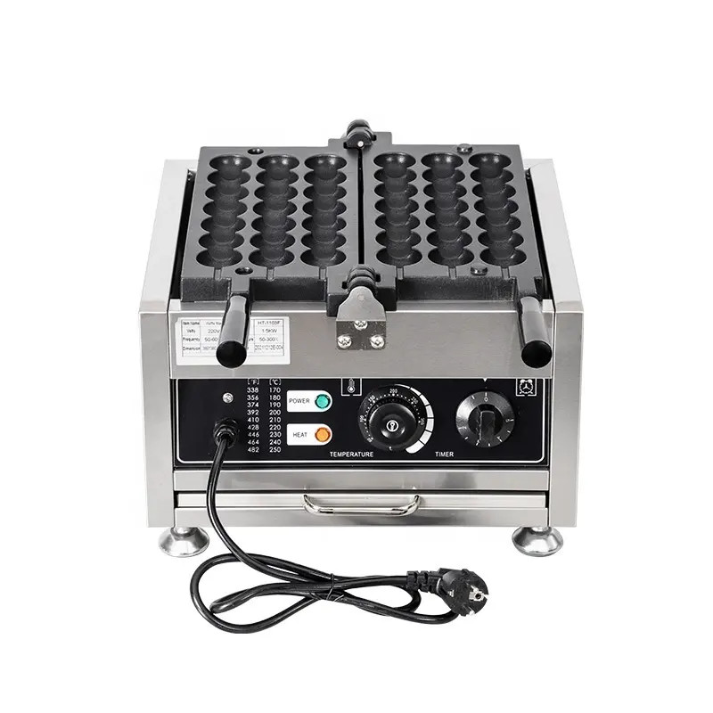 • Máy Làm Bánh 21 Bánh Hồ Lô Xiên Takoyaki Octopus Balls Grill Pan Thép Không Gỉ Waffle Maker Electric 1500W 220V EU PLUG PVN4862