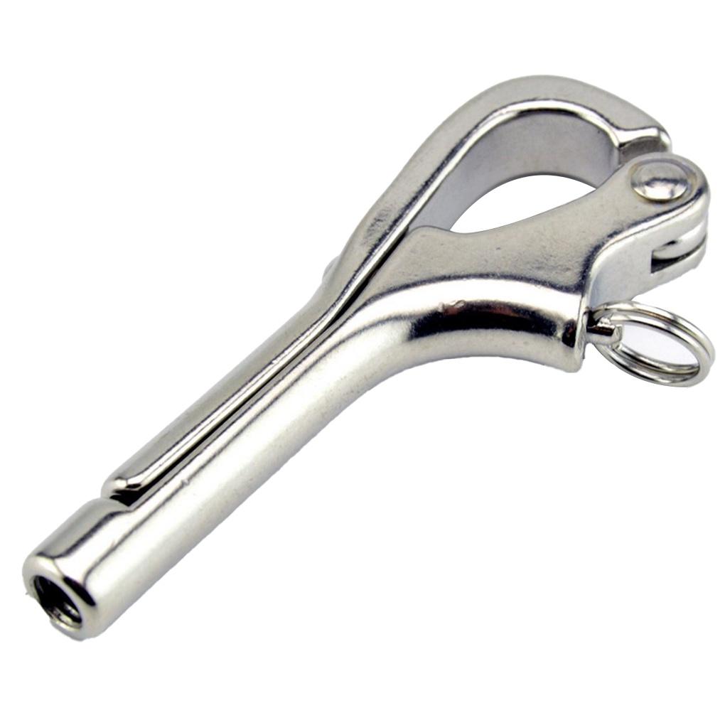 Boat Stainless Steel Hook Ship Quick Release Hooks Hand Rail Guardrail Lightweight Fixing Fastener 80-900lbs WorkingELEN