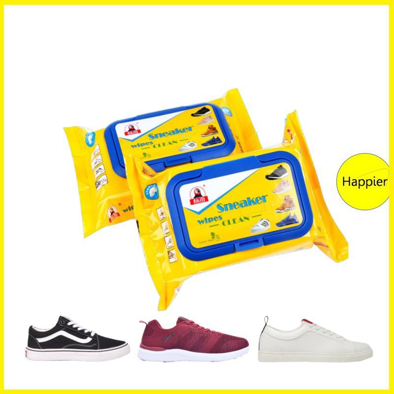 Túi 30 miếng khăn lau giày trắng diệt khuẩn, chống ố, tiện lợi mọi nơi (Sneaker Wipes)