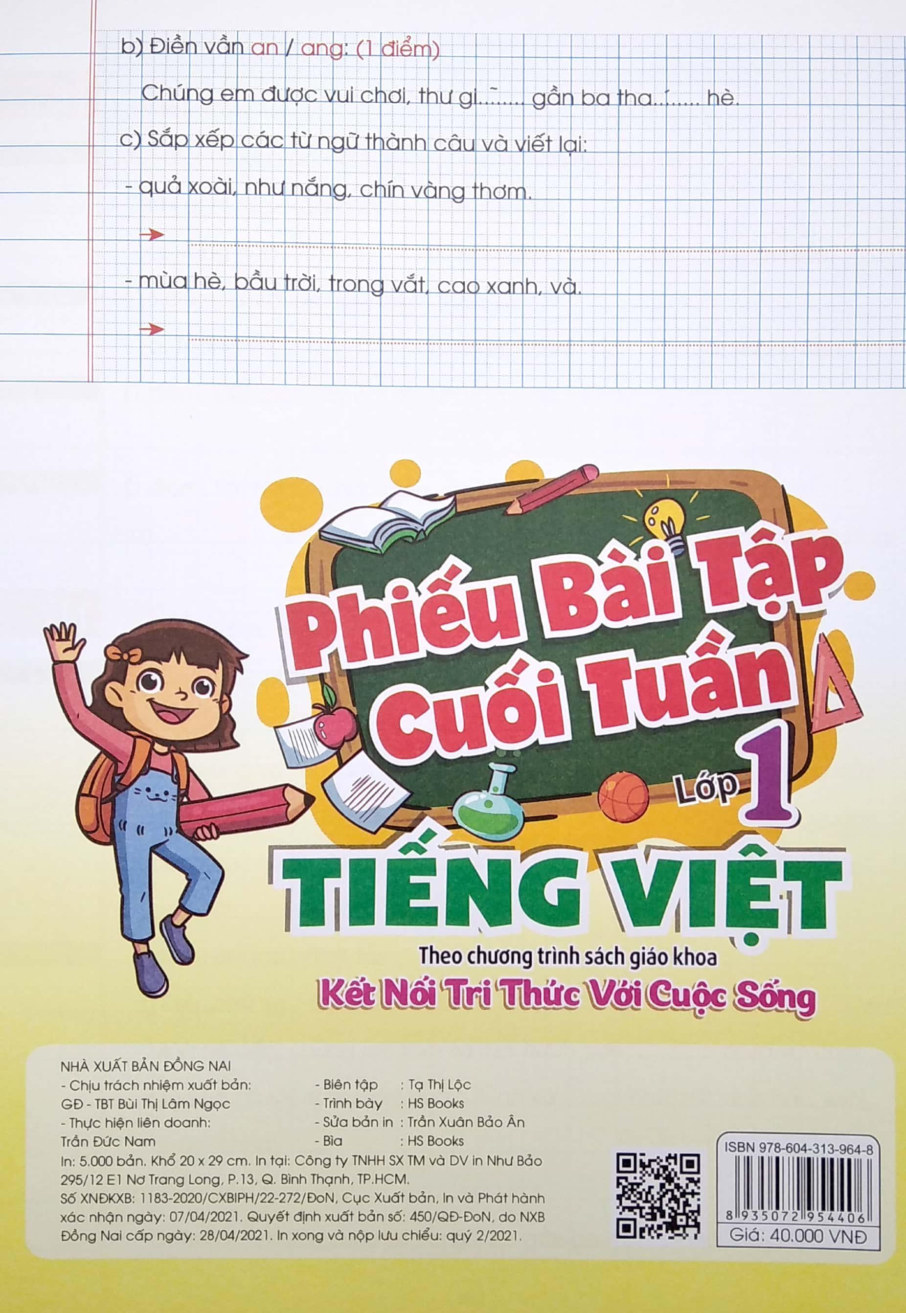 Phiếu Bài Tập Cuối Tuần - Môn Tiếng Việt Lớp 1 (Theo Kết Nối Tri Thức Với Cuộc Sống)