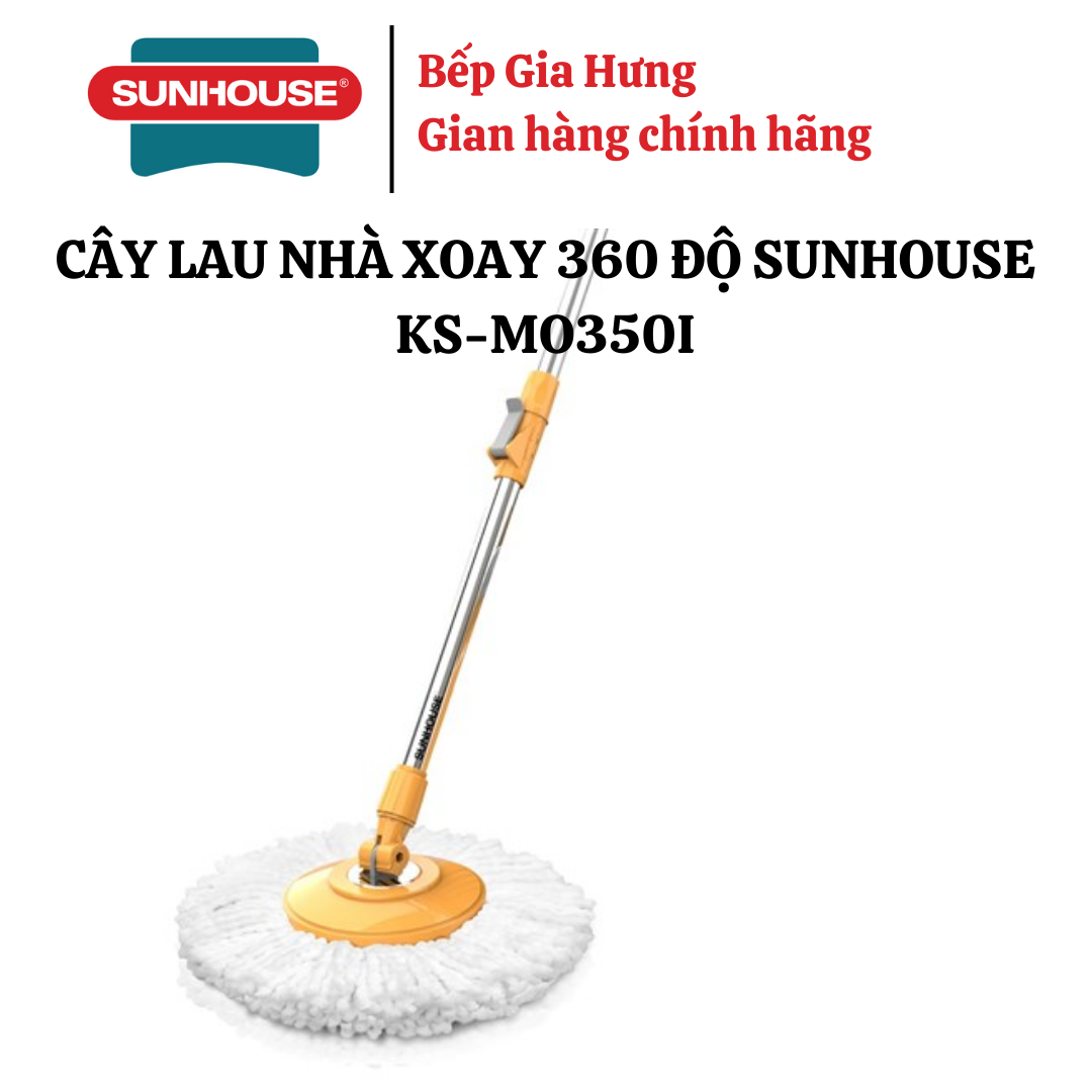 Cây Lau Nhà Xoay 360 Độ Sunhouse - Model Ks - Mo350I