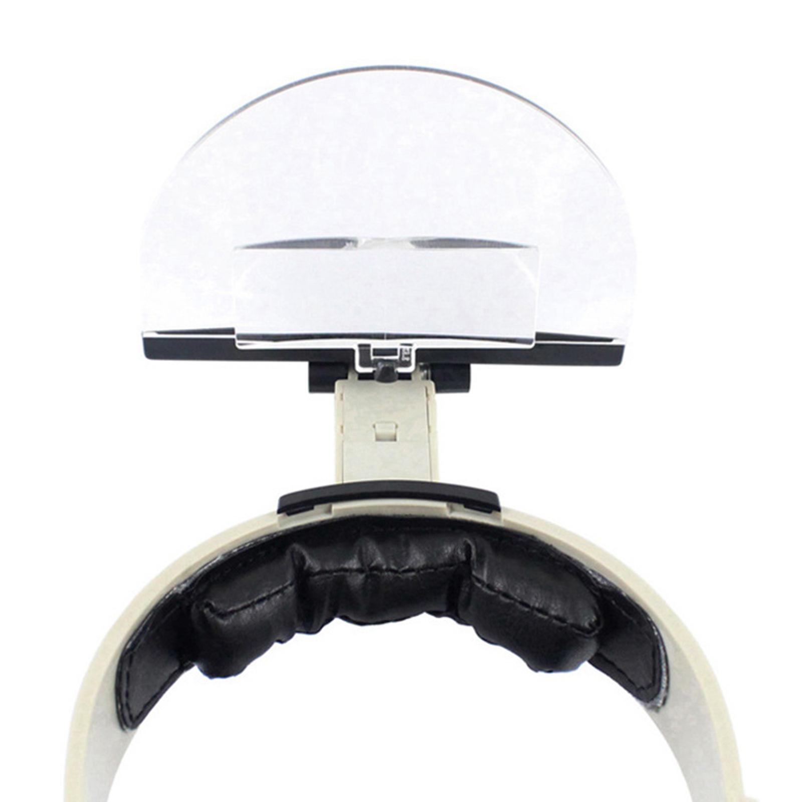 Head Mounted   LED Illuminated Optical Lens for Reading Watch Repair