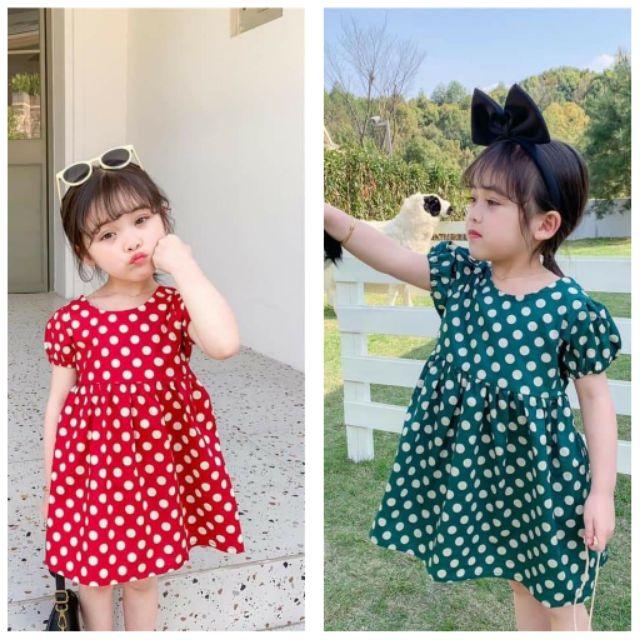 BÁN SỈ VÁY BI CÁNH TIÊN 2 MÀU CHO BÉ