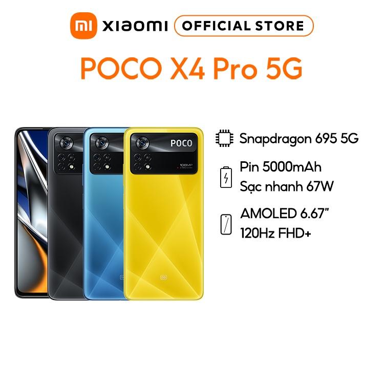 Điện thoại Xiaomi POCO X4 Pro 5G 6GB/128GB 8GB/256GB | Snapdragon 695 5G | Camera 108MP - hàng chính hãng