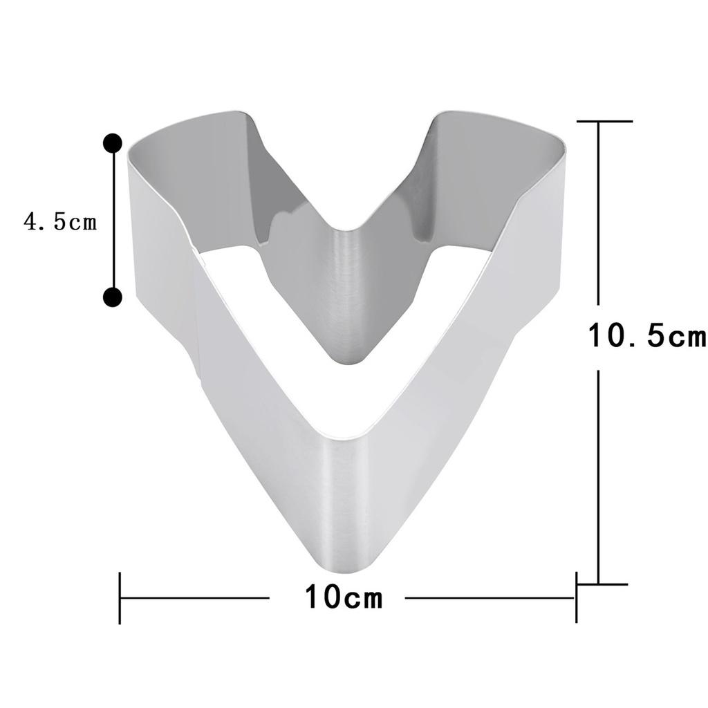 Khuôn RING Mousse Cookies Cutter KHUÔN Nhấn Dụng Cụ Làm KEM MOUSSE HÌNH CHỮ LOVE - MOUSLOVE4P