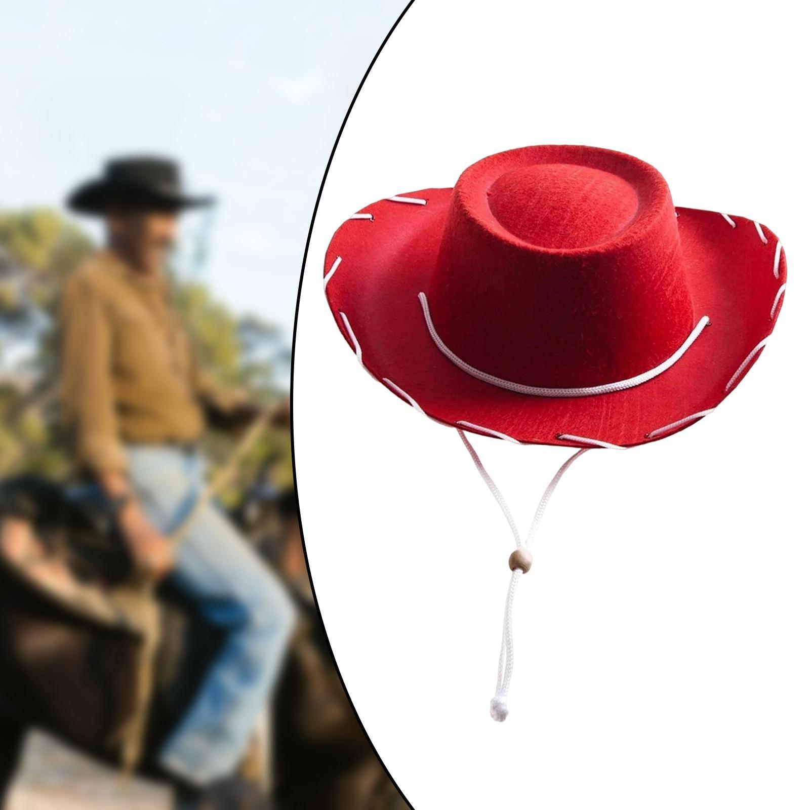 Felt Cowboy Hat for Halloween Costume Accessories, Prop, Kits, Dress up, Role Play, Cosplay, Holiday Decorations