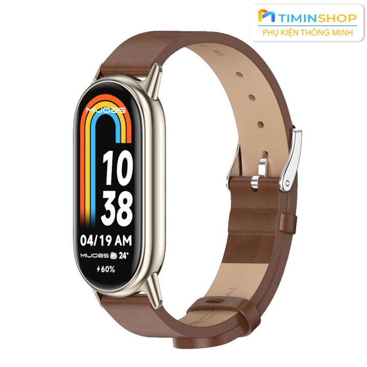 Dây da cho Miband 8/ Miband 9 - Mijobs