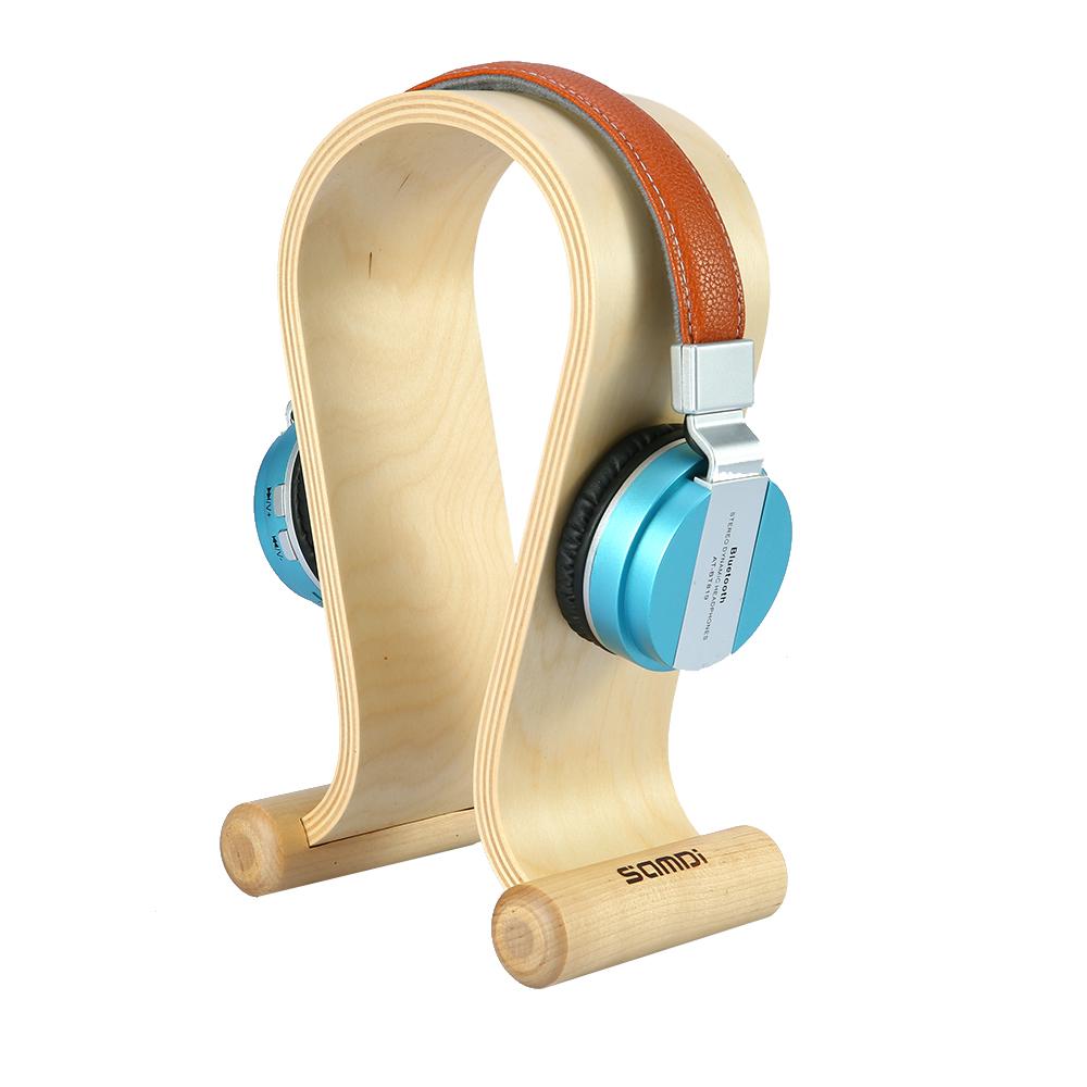 Tai nghe bằng gỗ Birch Wood Headphone Gaming Headset Display Stand