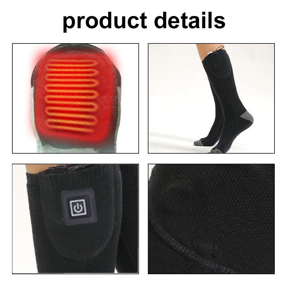 Electric Heated Socks for Men Women APP Control Rechargeable Heating Socks Battery Power Winter Warm Socks Feet Warmer for Cold Weather Camping Skiing Hiking Cycling