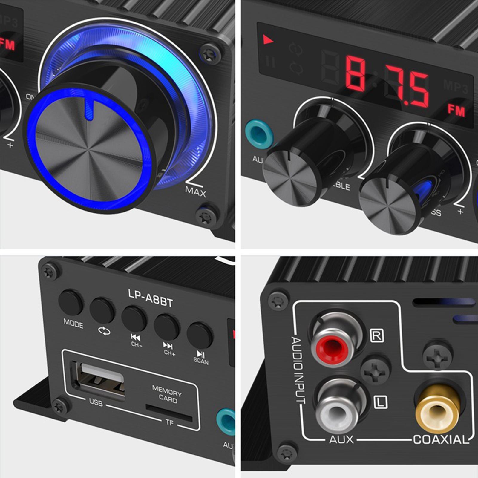 Audio Power Amplifier 2x30W Lossless Music Channel FM for