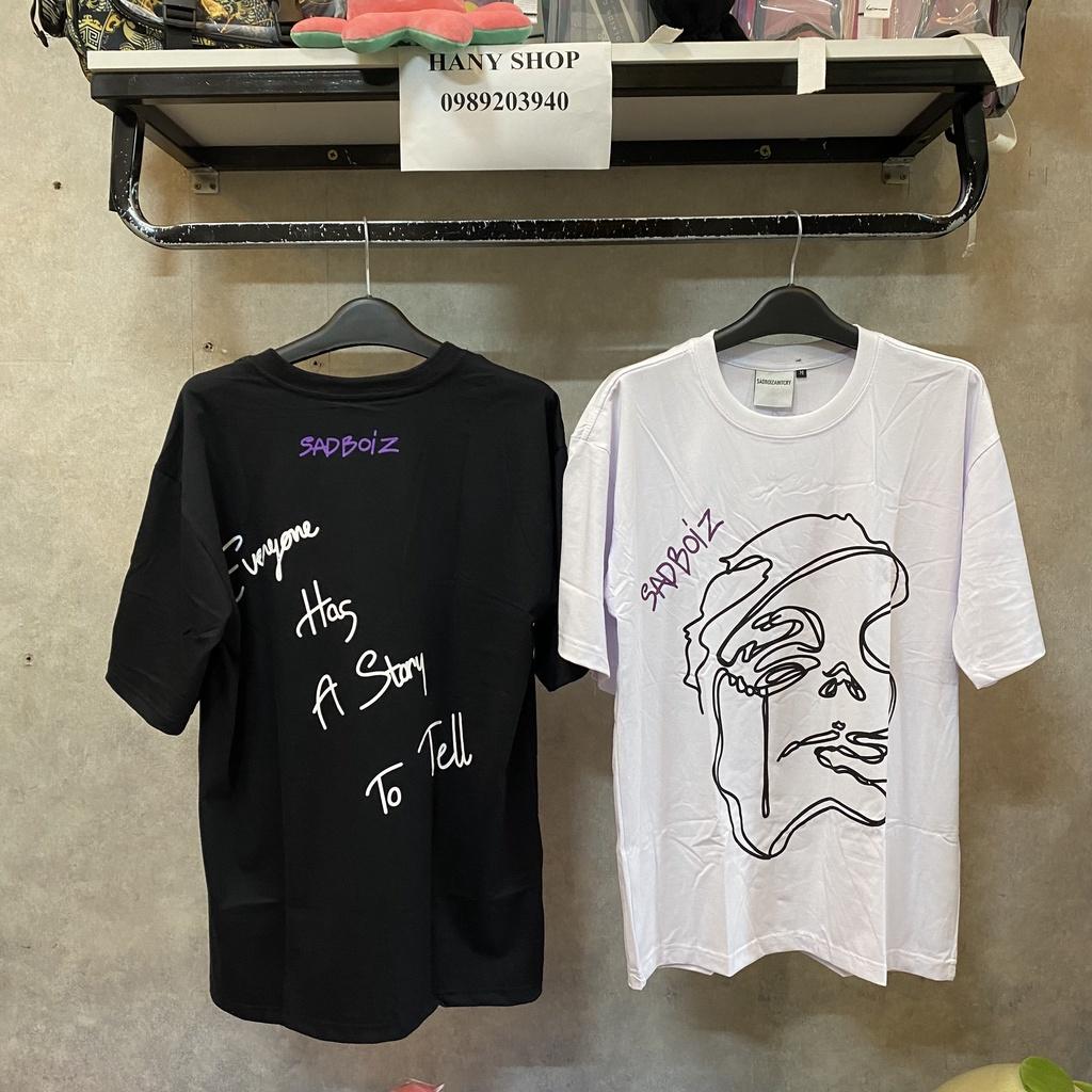 Áo thun unisex tay lỡ SADBOIZ SAD BOIZ STORY TEE || Hany shop