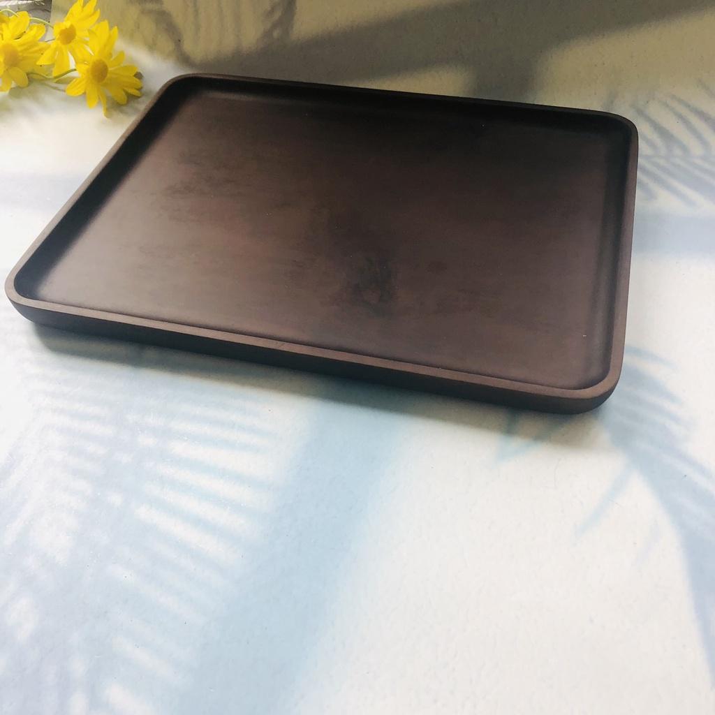 KHAY GỖ KEO Chữ Nhật 32x24x2 cm, Khay Gỗ Tự Nhiên Đựng Trà Bánh, Trái Cây, Khay Làm Thủ Công, Chụp Ảnh Decor