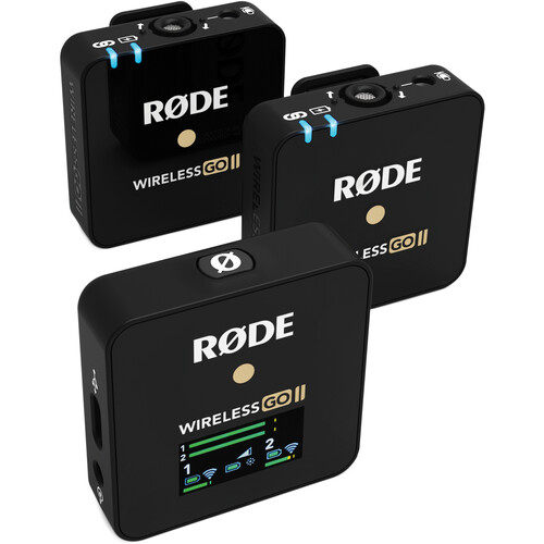 Hình ảnh Rode Wireless GO II - Micro Thu Âm Không Dây Cao Cấp Cho Máy Ảnh, Tự Động Lưu Bản Ghi, Hoạt Động 7 Giờ (2 phát 1 thu) - Hàng nhập khẩu