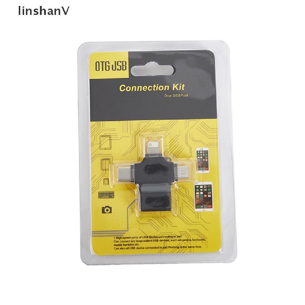 Đầu Chuyển Đổi OTG USB 3.0 Type C Micro USB 3 Trong 1 Tiện Dụng Cho IPhone