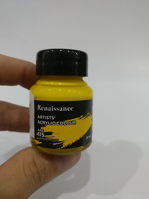 Bộ 2 Màu Nước Renaissance 20ML Vàng Cadmium