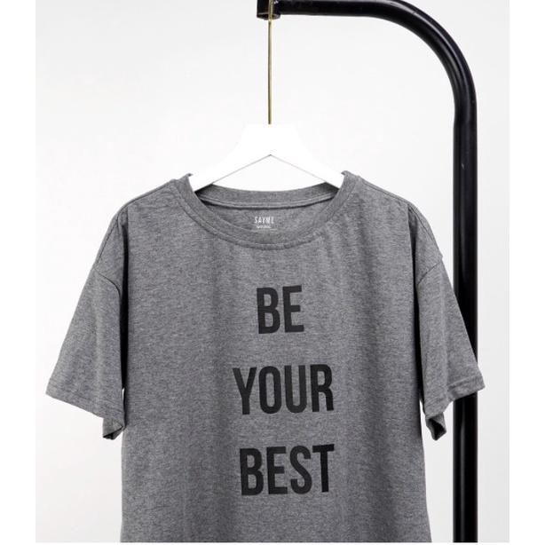 Bộ mặc nhà nữ SAYME bộ cộc ngắn tay mùa hè vải cotton thoáng mát co giãn BE YOUR BEST WBST0031
