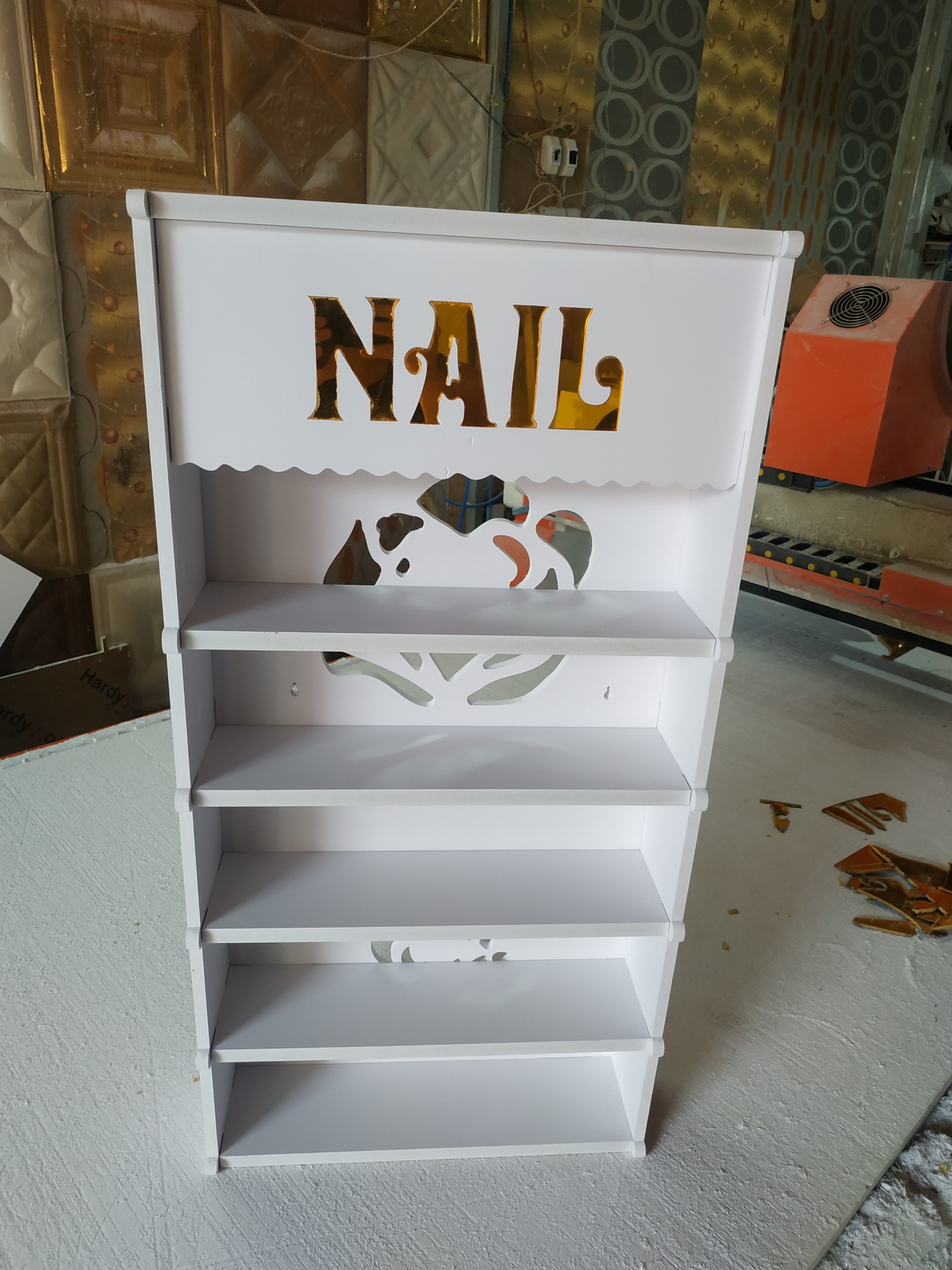 Kệ đựng sơn Nail hoa hồng