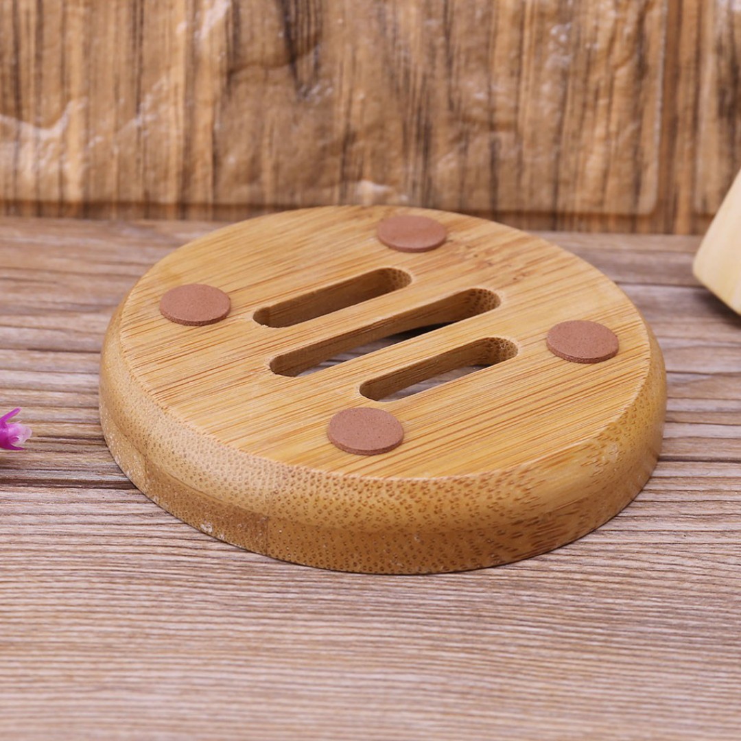 {Wooden soap dish} Khay Gỗ Tròn Đựng Xà Phòng, phụ kiện nhà tắm, decor trang trí nhà cửa theo phong cách mộc , truyền thống , gần gũi thiên nhiên