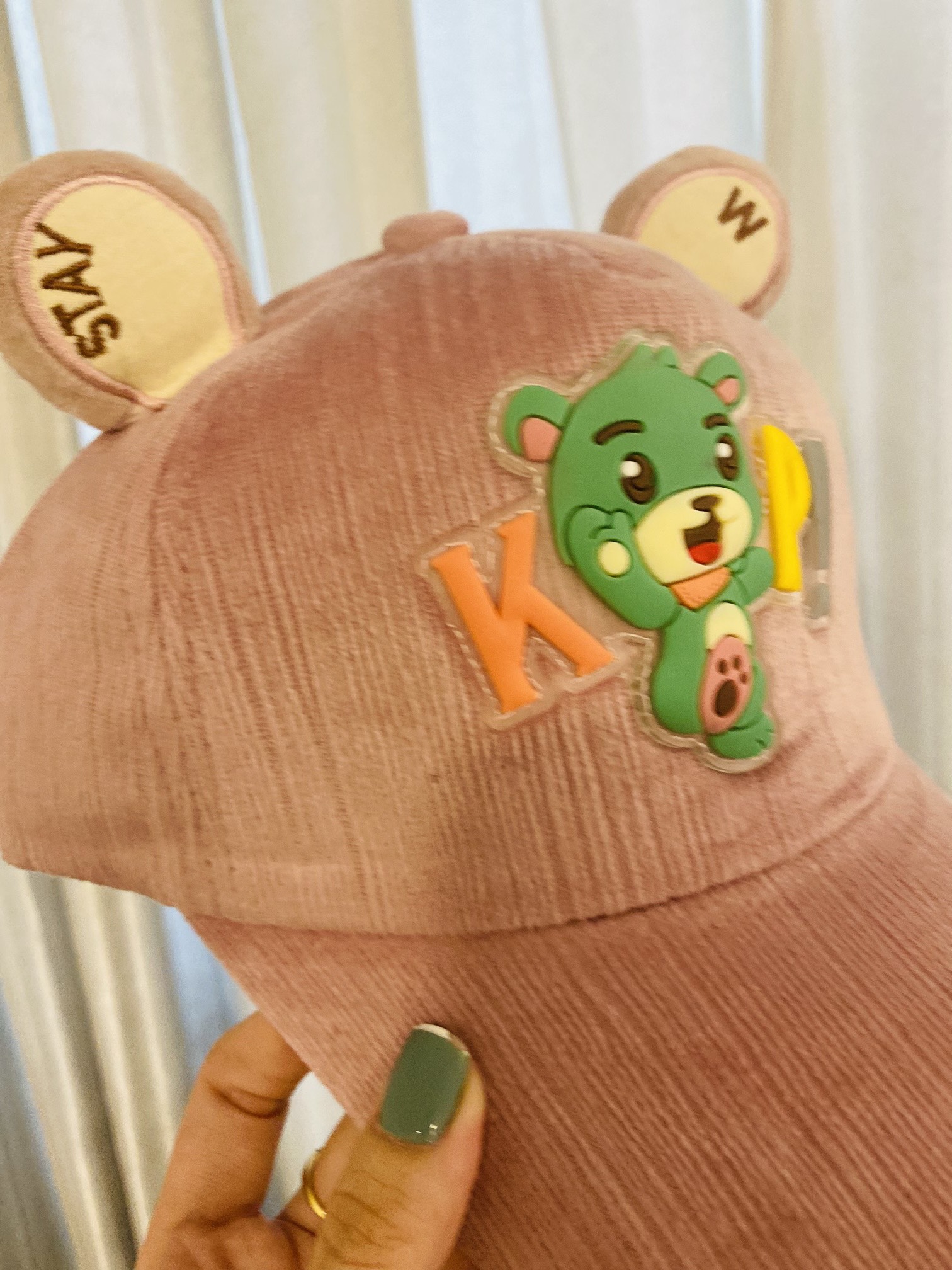 Nón kết nhung tai gấu 3D siêu cute cho bé trai , bé gái