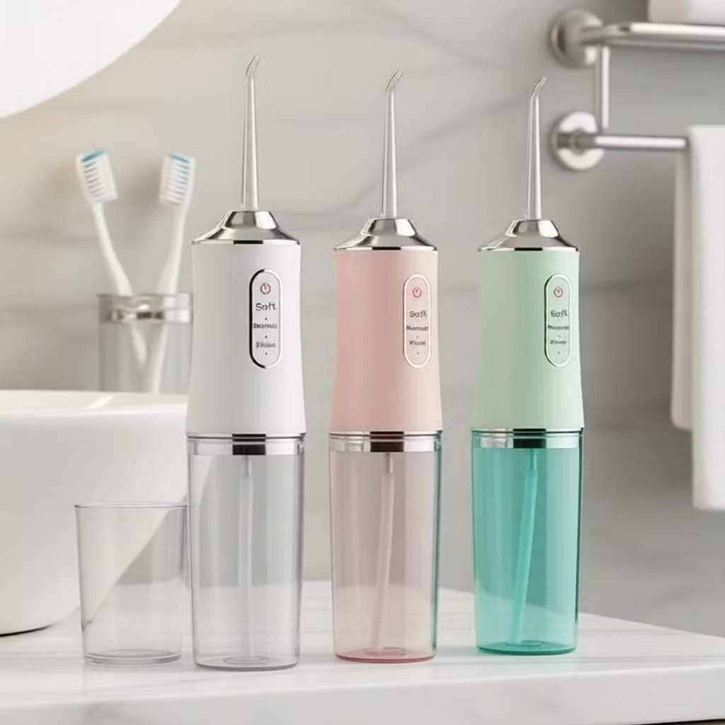 [LOẠI 1 BẢN QUỐC TẾ] ￼Máy tăm nước xung quốc tế, nha sĩ khuyên dùng – ngăn cao răng, bảo vệ răng khỏe, dễ mang theo