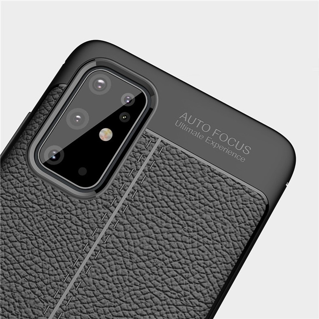 Ốp lưng cho Samsung Galaxy S20 Ultra silicon giả da, chống sốc Auto Focus - Hàng chính hãng