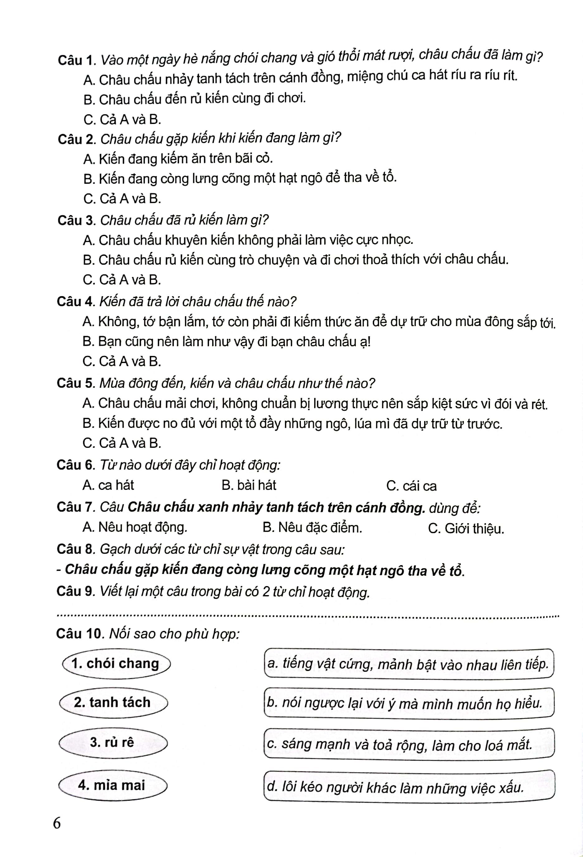 Bộ Đề Kiểm Tra Môn Tiếng Việt Lớp 2 (KN)