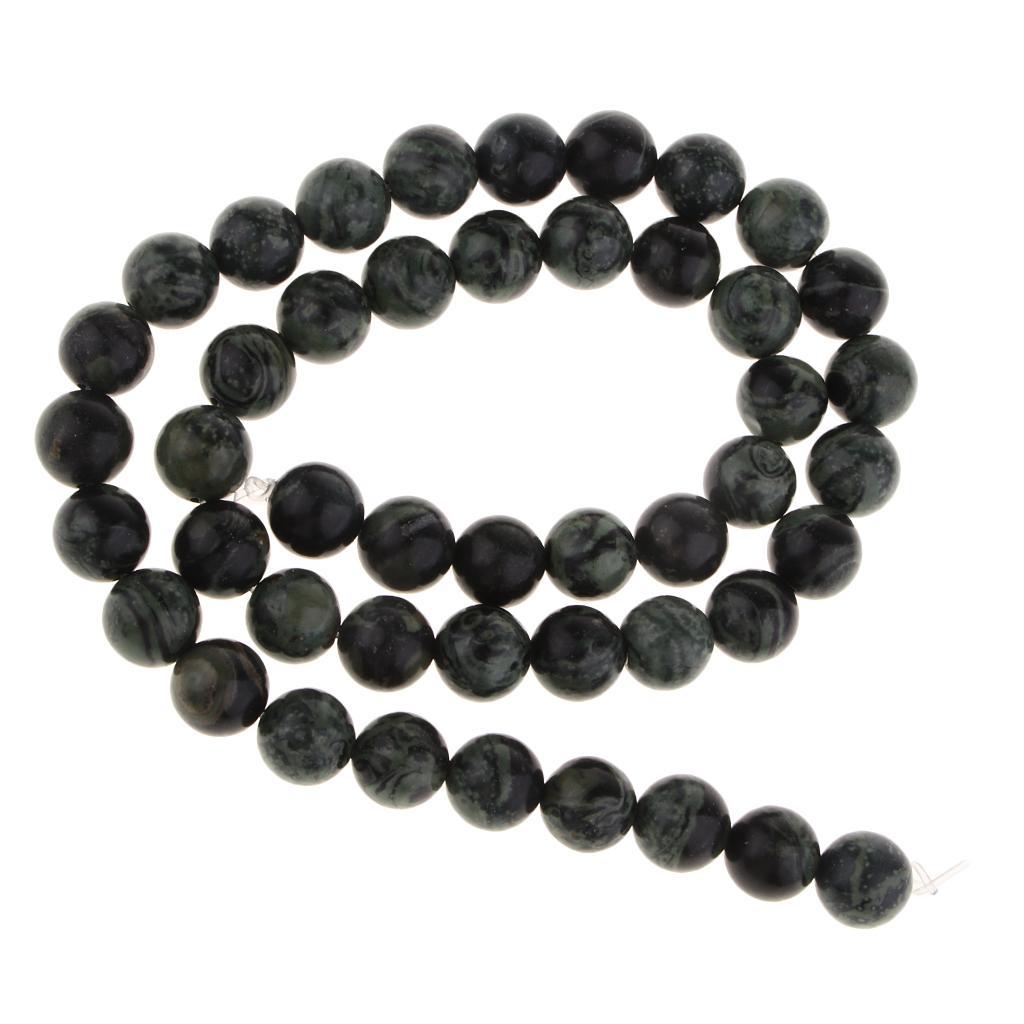 1 Strand of Natural Round for Polar Jade Loose Spacer Beads Gemstone Cabochon Jewelry Making Accessories Findings