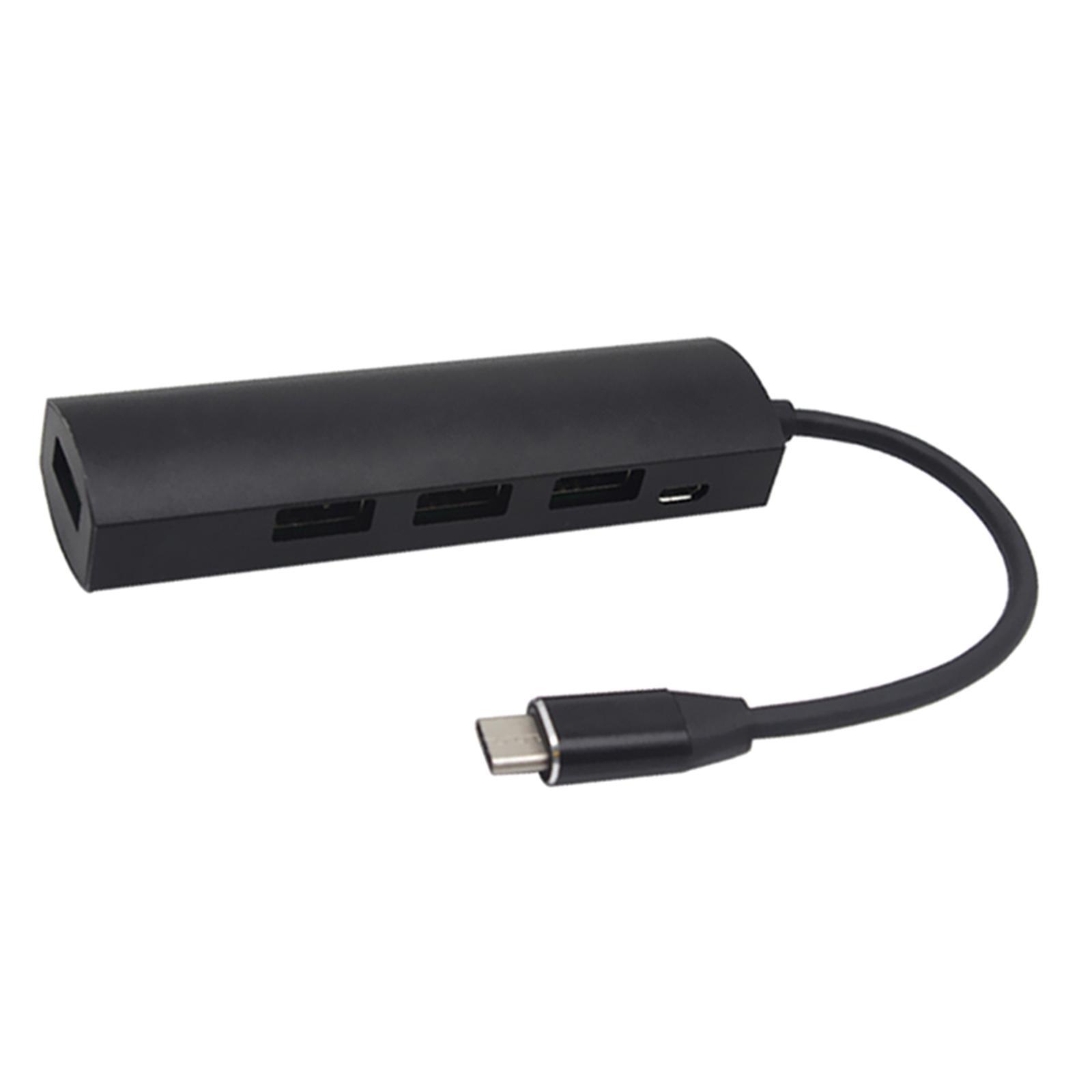 USB Type-C Hub Connectors USB 3.0 2.0 Adapter Cable for MacBook Black