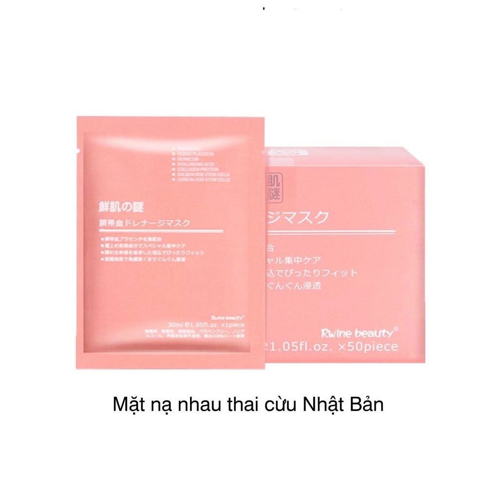 Mặt Nạ Tế Bào Gốc Nhau Thai Cuống Rốn Cừu Rwine Beauty Stem Cell Placenta Mask