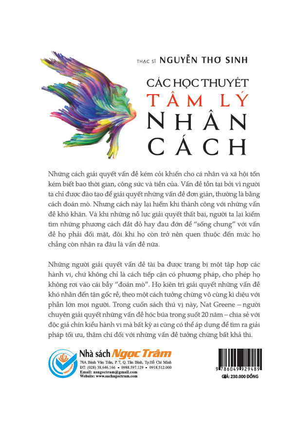 CÁC HỌC THUYẾT TÂM LÝ NHÂN CÁCH - ThS. Nguyễn Thơ Sinh