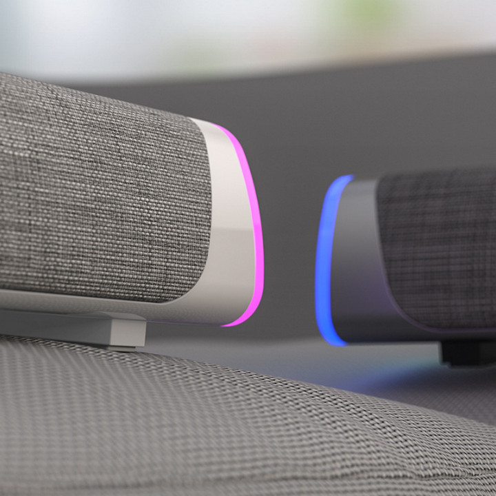 Loa Bluetooth Để Bàn Niye V8 LED RGB Cực Đẹp, Âm Thanh Super Bass Ấn Tượng Nghe Nhạc,Chơi Game, Xem Phim Siêu Đã - Home Decor Furniture
