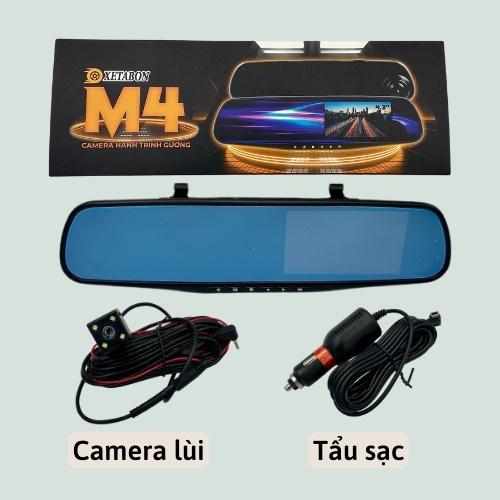 Camera hành trình ô tô M4 hỗ trợ cam trước và sau, ghi âm, quay đêm sắc nét, độ phân giải cao phù hợp với mọi loại xe