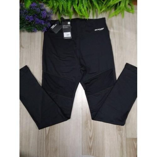 Quần tập legging dài nữ cạp cao DQGY S8106-2D Kowil tập gym, yoga màu đen