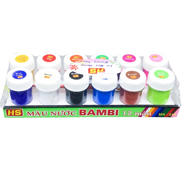 Màu Nước Bambi 12 Màu MN-014