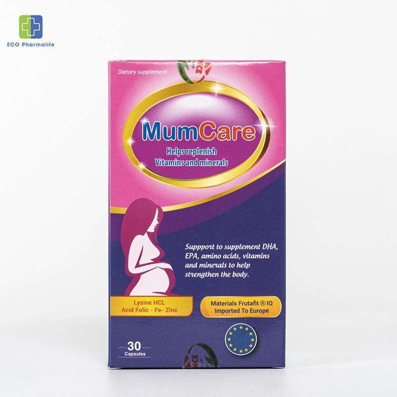 MumCare- Bổ sung Vitamin và chất khoáng (dạng lọ), tăng cường sức khỏe và sức đề kháng cho phụ nữ mang thai