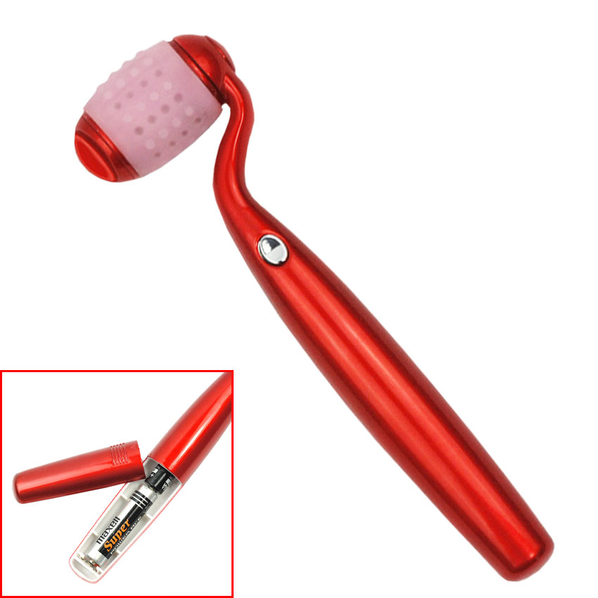 Cây lăn massage mặt 3D tự động điều chỉnh 2 mức tốc độ AE-820 sử dụng pin tiện lợi hỗ trợ trẻ hóa da, nâng cơ, thon gọn mặt, tan nọng cầm, quầng  thâm mắt