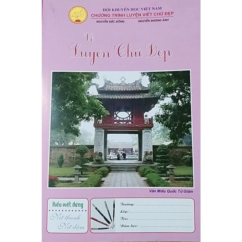 Vở luyện chữ đẹp - mẫu chữ đứng