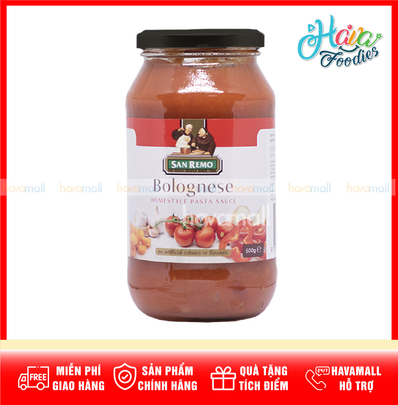 Sốt Sốt Mì Ý Thịt Bò - Bolognese San Remo 500g