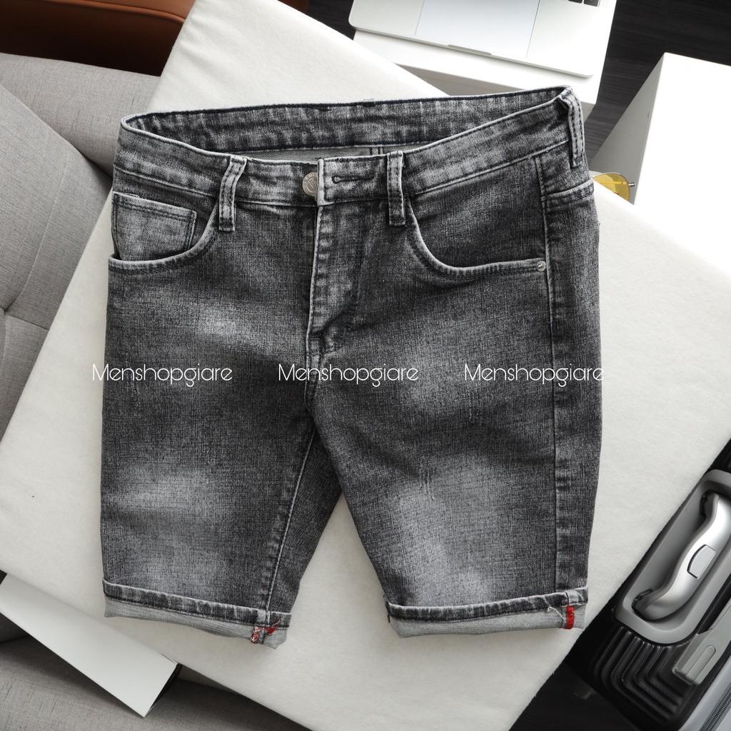 Quần Short Nam VNXK Short Jean Nam Cào Xước Phong Cách Thời Trang