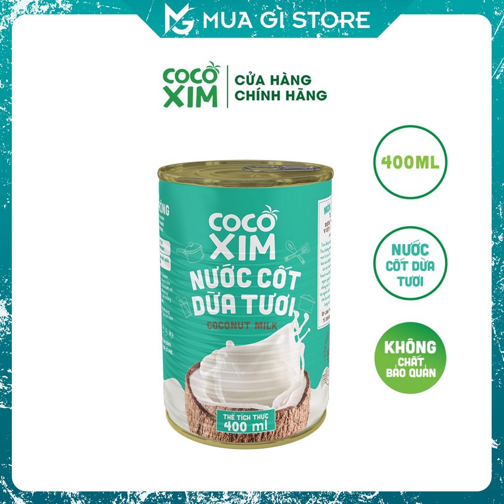 Nước cốt dừa tươi Cocoxim (12% béo) dung tích 400ml/Hộp, Giao hỏa tốc Hà Nội