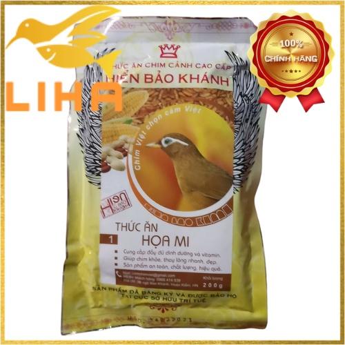 Cám Họa Mi Hiển Bảo Khánh (Số 1) 200gr - Dành Cho Chim Dưỡng, Thay Lông