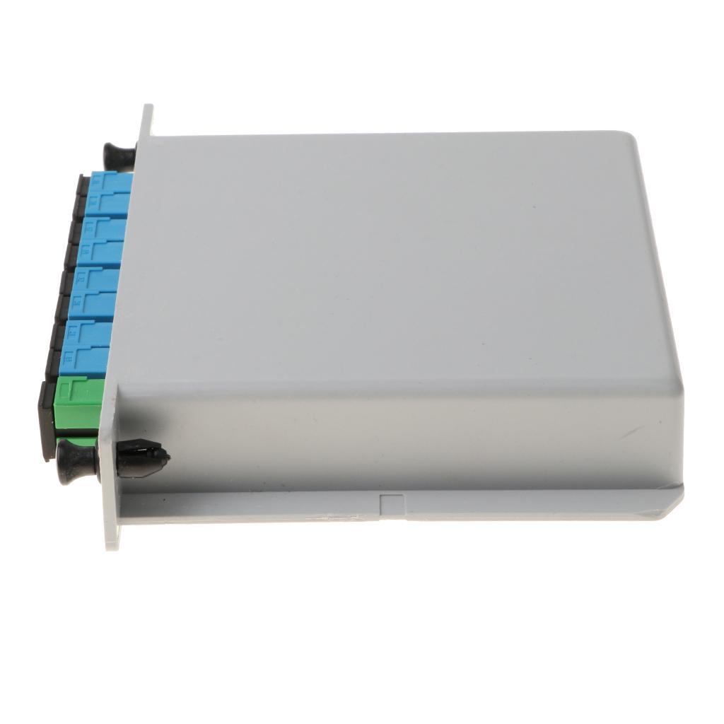1 to 8 SC / UPC Interface Inserting PLC Fiber Optical FTTH Splitter