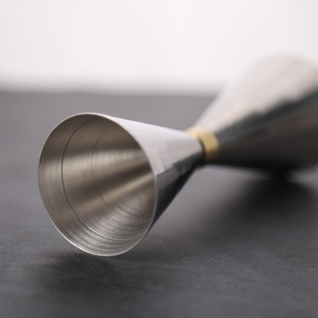 2 Pcs Double Cocktail Jigger Stainless Steel Bar Jigger Measure Cup 45&60ml