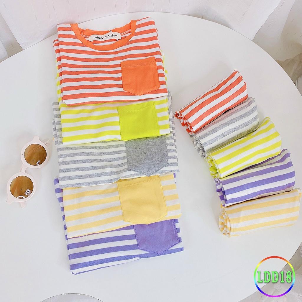 Bộ Dài Tay Cho Bé LDD18 Đồ Bộ Sọc Dệt Cao Cấp Mềm Mịn Thoáng Mát Hàng Chuẩn, Dễ Chịu, Thoải Mái Cho Bé