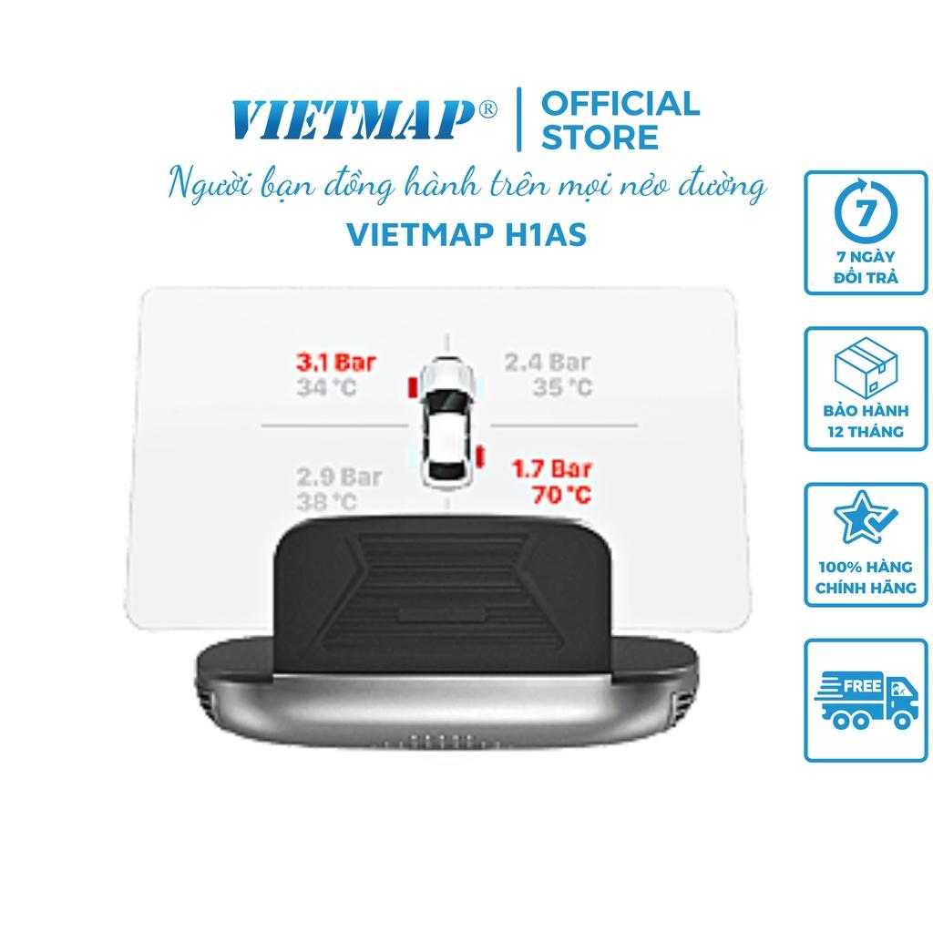 Vietmap H1AS - Màn hình HUD Cảnh báo giao thông dẫn đường Vietmap Live - Báo áp suất lốp - Hàng chính hãng