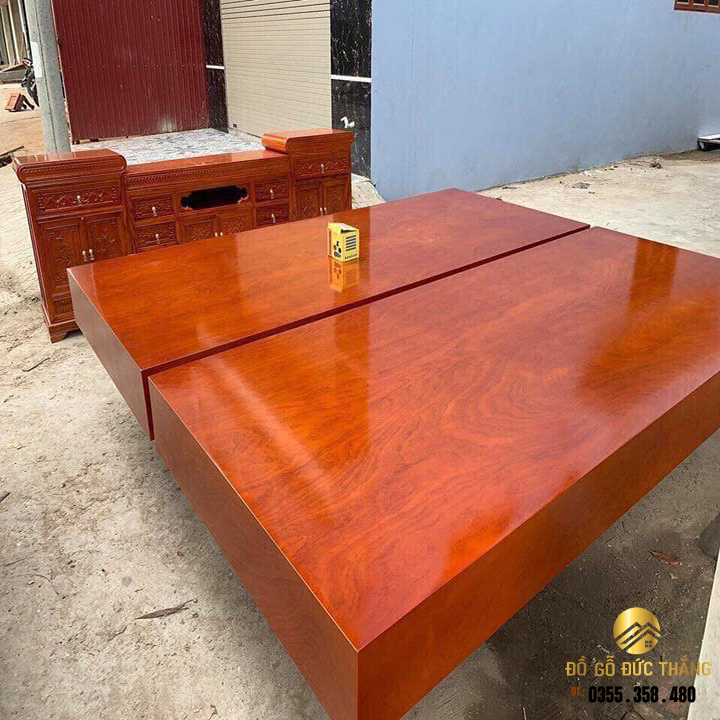 Chiếu ngựa gỗ xoan đào nam phi :2m4x2m2x20