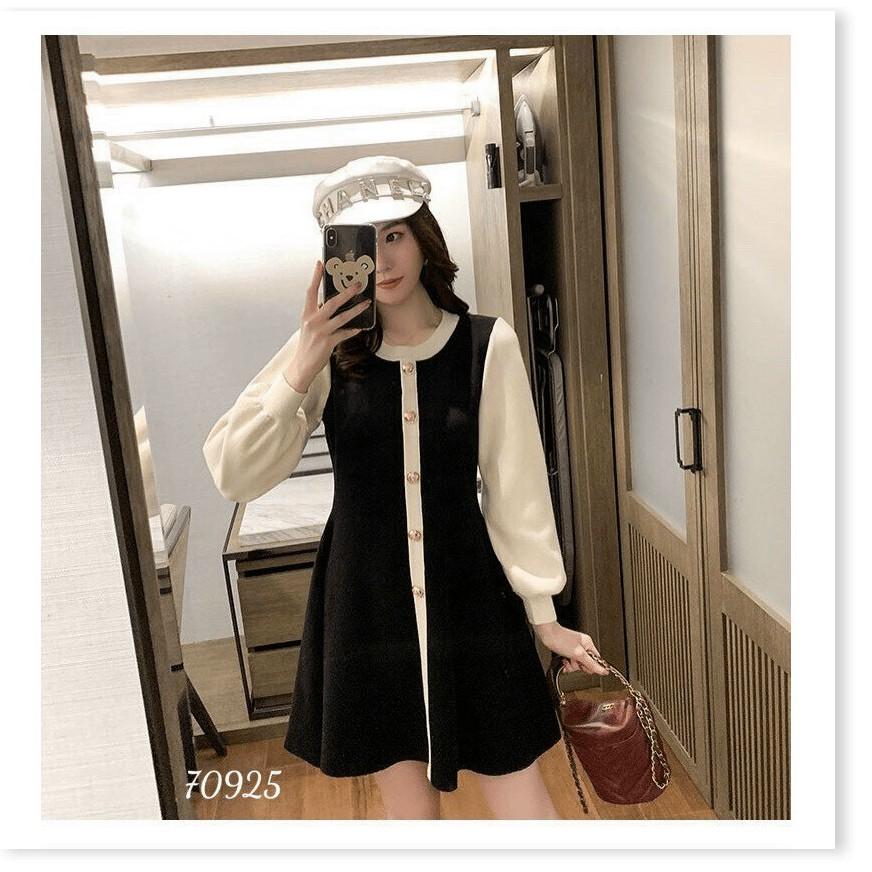 ĐẦM XÒE LỤA BI CÓ NÚT CÀI CỰC XINH THỜI TRANG MỚI NHẤT HIỆN NAY