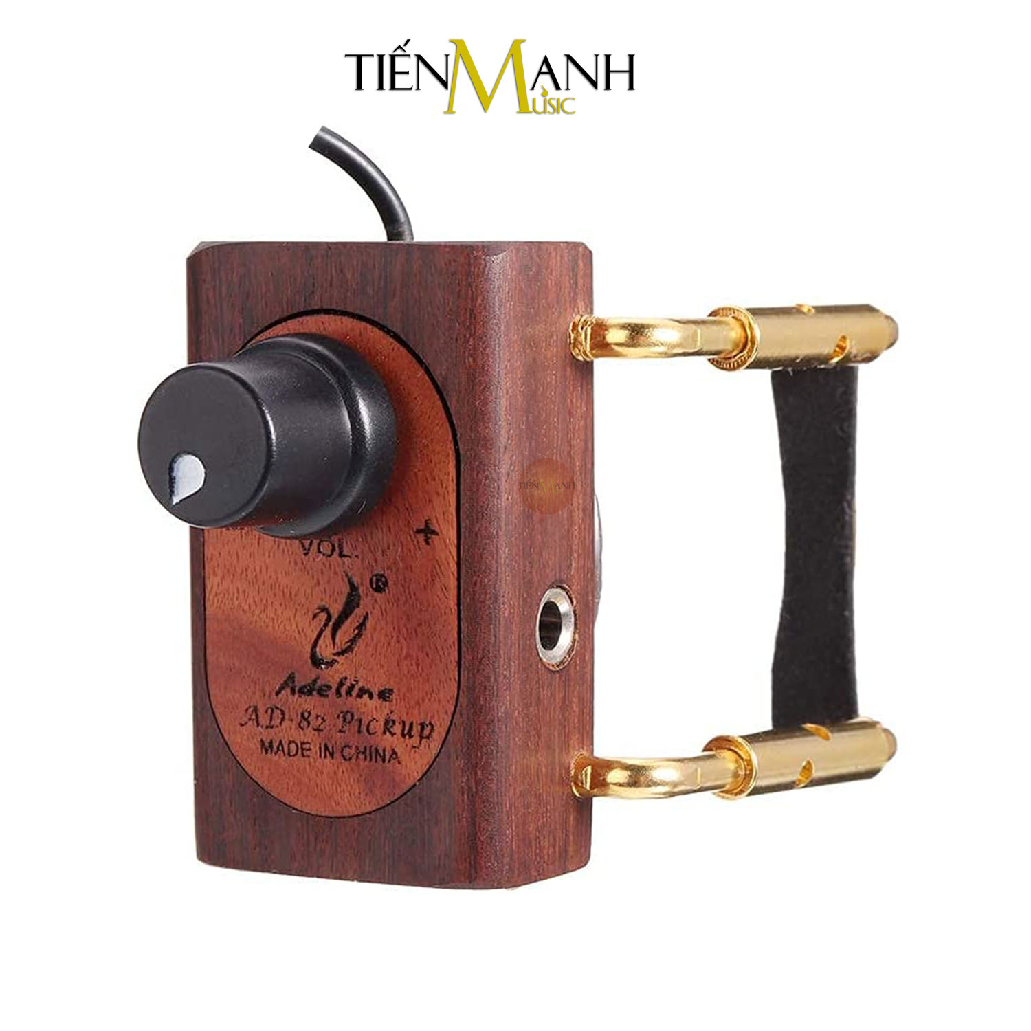 Pickup Nhạc Cụ 2 Đầu Thu Adeline AD82 - Bộ Thu Âm Thanh Cho Đàn Violin AD-82 Hàng Chính Hãng - Kèm Móng Gẩy DreamMaker